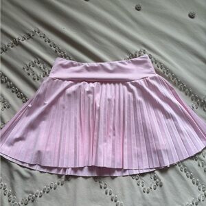 Pink Pleated Women's Skirt